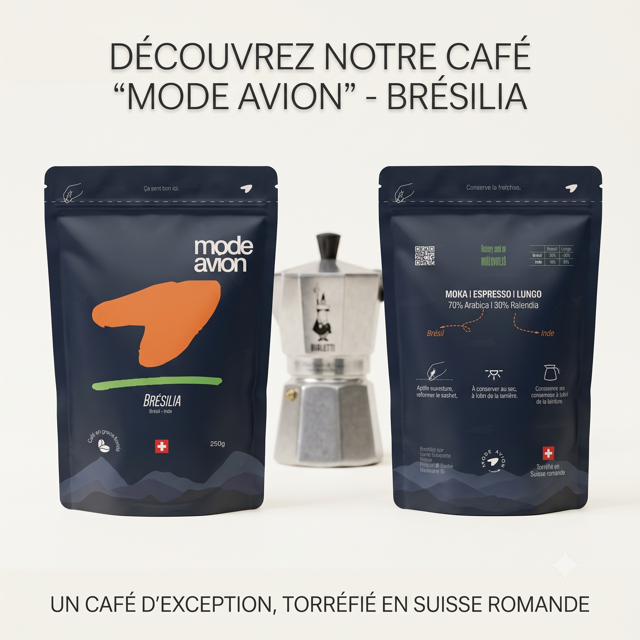 Brésilia — Café en grains 250 g