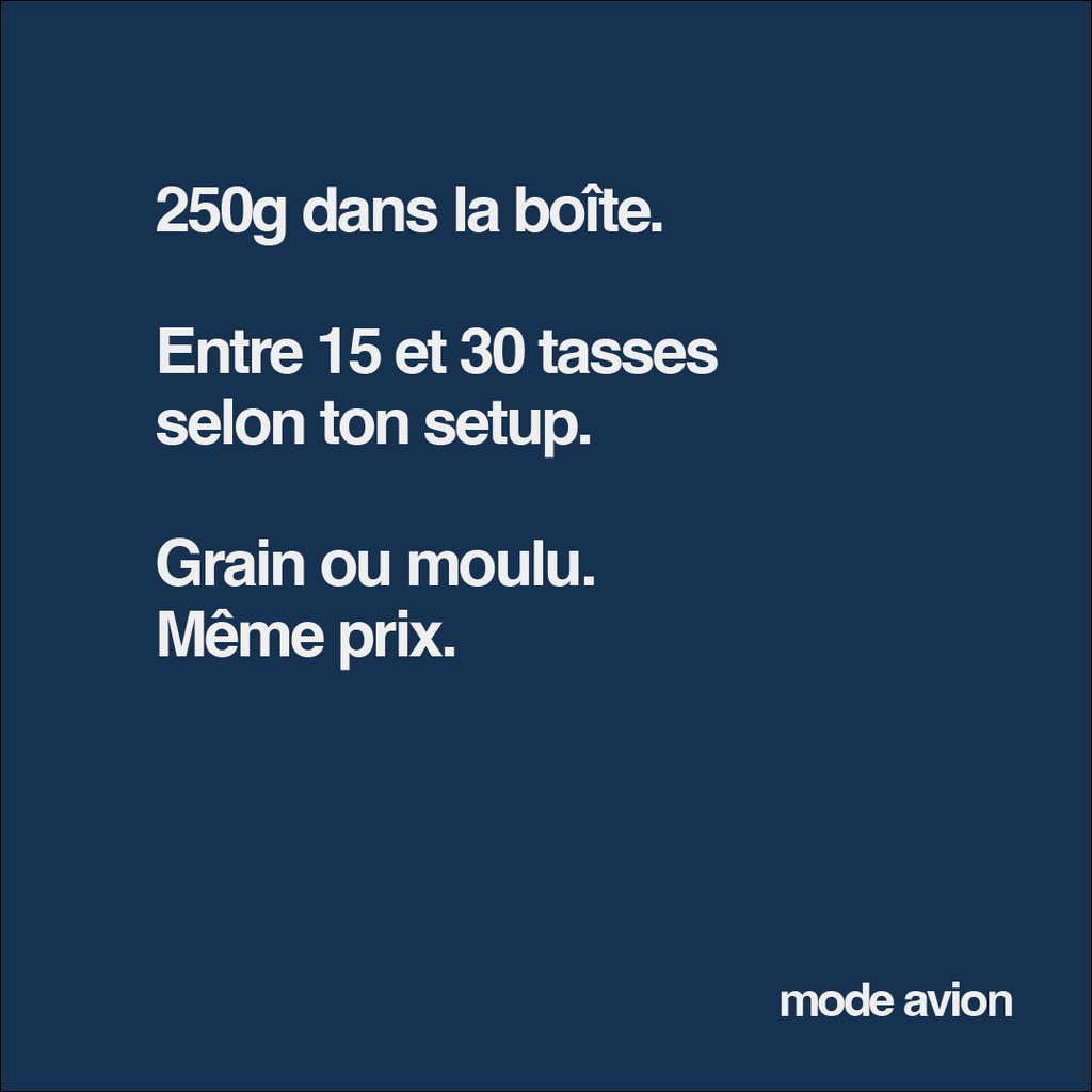 Brésilia — Café en grains 250 g